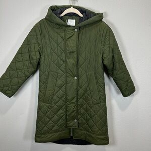 Zara quilted‎ jacket green